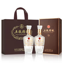 五粮液 五粮精酿甘酿 浓香型白酒 52度 500mL2瓶 年货礼盒 送礼 礼品