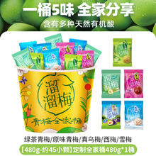 溜溜梅 青梅全家桶 4口味 480g（原味青梅180g+雪梅100g+乌梅100g+绿茶味青梅100g）