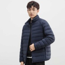 超V：鸭鸭 90鸭绒 男士羽绒服 立领可外穿可内搭 轻薄便携秋冬保暖耐磨