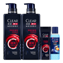 CLEAR 清扬 男士专研系列 洗发水 3倍净屑型 570g*2+200g 赠2h家政