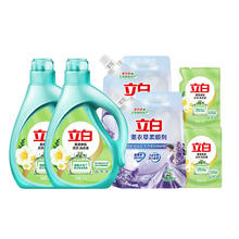 立白 小苍兰液8斤+茶籽6斤+亮白4斤+柔顺剂4斤装