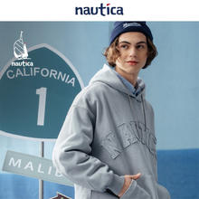 nautica white sail 【明星同款】白帆×CityBoy 日系中性字母logo连帽卫衣 JPKW3102 灰色0GH（231） XL