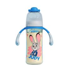 贝亲 迪士尼疯狂动物城PPSU双把手彩绘奶瓶 330mL L号 6月+ 探案朱迪