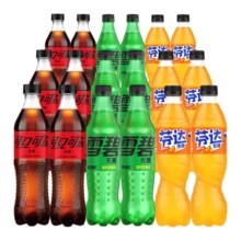可口可乐 无糖混合装 可乐/雪碧/芬达 500ml*18瓶 新老包装随机发