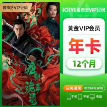 爱奇艺 VIP黄金会员年卡 12个月 验证充值