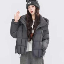 再降价、天降礼金：YAYA鸭鸭 2025冬季新款羽绒服女 云感泡芙短款 白鸭绒外套 气质设计感