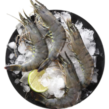 1号会员店 泰国活冻黑虎虾 净重2斤 21-30只/kg 零保水剂 巴掌大虾