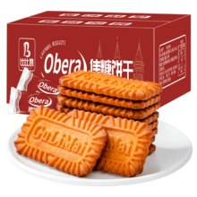 比比赞 焦糖饼干 比利时风味 1000g 整箱 早餐代餐饱腹休闲零食