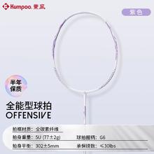 薰风 全碳素纤维羽毛球拍入门球拍超轻耐打单拍家庭娱乐运动羽球拍
