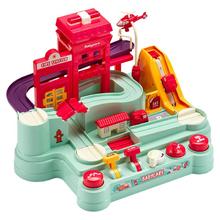 88VIP会员：babycare 玩具bctoys消防站汽车闯关冒险儿童宝宝益智轨道