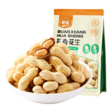 粮隆 蒜香花生 带壳坚果炒货 500g 办公室零食下酒菜