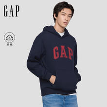 Gap 男女装2025秋季新款LOGO抓绒宽松连帽套头卫衣休闲上衣