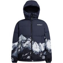 波司登 冬季款羽绒服时尚运动保暖连帽外套 黑定位雪山9W30 S 160/84A