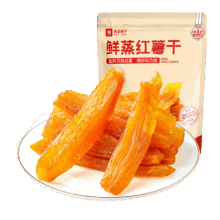 良品铺子 原蒸红薯干 番薯干 地瓜干条 低脂代餐 健康零食 解馋 独立包装 500g