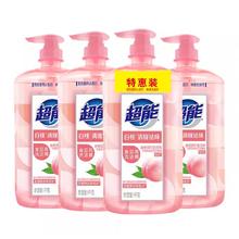 超能 白桃苏打洗洁精1kg＊4瓶