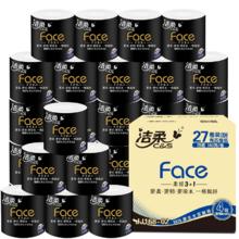 C&S 洁柔 黑Face140g 有芯卷纸 4层 27卷