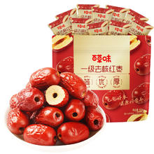 百草味 一级去核大红枣 500g*1袋