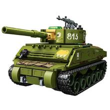 森宝积木 强国雄风系列 207218 M4A2主站坦克