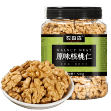 农香森 新货原味核桃仁散装500g罐装熟即食新鲜核桃肉孕妇坚果零食