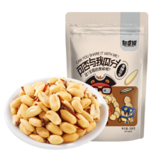 憨豆熊 花生米 香辣味 坚果炒货 下酒菜休闲零食 500g*1袋