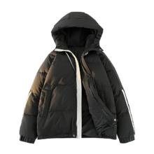 雪中飞 男士羽绒服 连帽 黑色 175/92A 保暖时尚休闲潮流