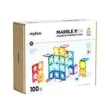 京东PLUS：弥鹿 彩窗磁力片100片（含小车*2）+收纳袋 新年礼物