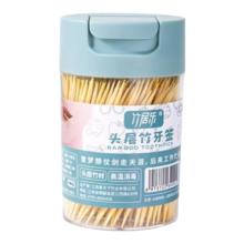 竹居乐竹牙签 400支 1罐