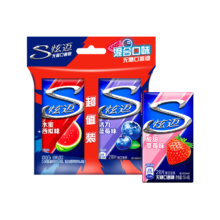 炫迈 无糖口香糖 西瓜蓝莓草莓味 28片50.4g*3盒 口味随机