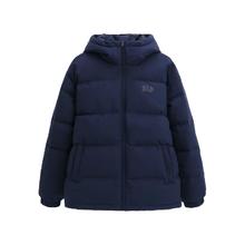 Gap 男装宽松连帽泡芙羽绒服 海军蓝 亚洲尺码