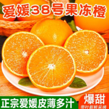 尘中仙 爱媛38号果冻橙 当季时令桔子橘子 9枚装礼盒 年货送礼