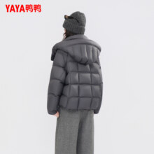 YAYA鸭鸭 2025冬季新款羽绒服女 云感泡芙短款设计感白鸭绒外套