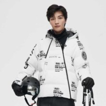 波司登 GORETEX单双板滑雪羽绒服男 800+鹅绒 涂鸦时尚款