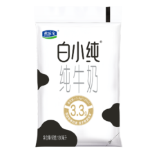 君乐宝 白小纯纯牛奶 原味/燕麦风味 180ml 12袋
