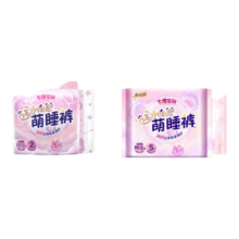 七度空间 卫生巾夜用动物君萌睡裤安睡裤 M-L码 90-130斤 10片