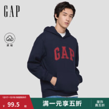 盖璞 Gap 男女装 LOGO抓绒连帽卫衣