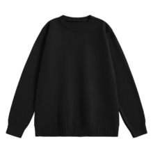 真维斯 Jeanswest 保暖毛衣男 秋冬2025新款 圆领针织衫 纯色百搭 GW 黑色 XL