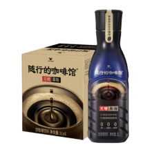 统一随行 无糖黑咖浓咖啡饮料 1升*6瓶