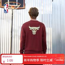 NBA官方 凯尔特人勇士湖人球场生活 男女保暖秋冬运动潮流长袖卫衣 公牛队-圆领卫衣 M