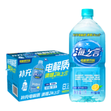 统一 海之言 柠檬味电解质饮料 1升*8瓶 整箱装 新老包装随机发货