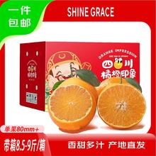 SHINE GRACE 四川爱媛果冻橙38号净重8斤单果120g+