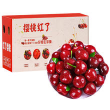 京溢鲜 智利车厘子樱桃年货礼盒 超大果净重5斤 2J 28-30mm