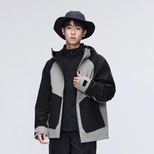 波司登 男女同款 90%鹅绒都市机能风拼接三合一外套冲锋衣羽绒服 B30132460