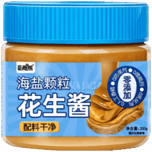 觅趣熊 海盐颗粒花生酱 200g