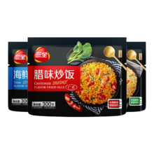 三全 扬州腊味海鲜炒饭意面 300g 微波加热即食一人食年货送礼