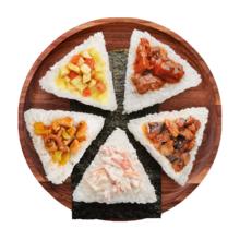 首购、PLUS、试用：京鲁远洋 三角海苔饭团组合500g（5味/5个）