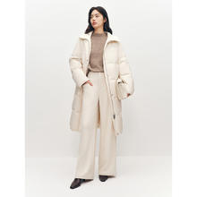 太平鸟 女装 90% 充绒量连帽羽绒服 290g 充绒