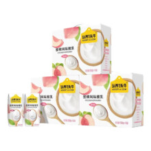 认养一头牛 蜜桃风味酸奶 200g*10盒*3箱 三提装