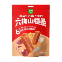 金晔 六物山楂条 原果打浆 独立小包装 低钠低脂 山楂零食468g