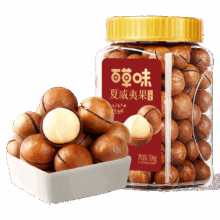 百草味 夏威夷果 奶油味 薄壳罐装 500g