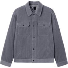 gxgjeans 美式灯芯绒翻领夹克 深灰色